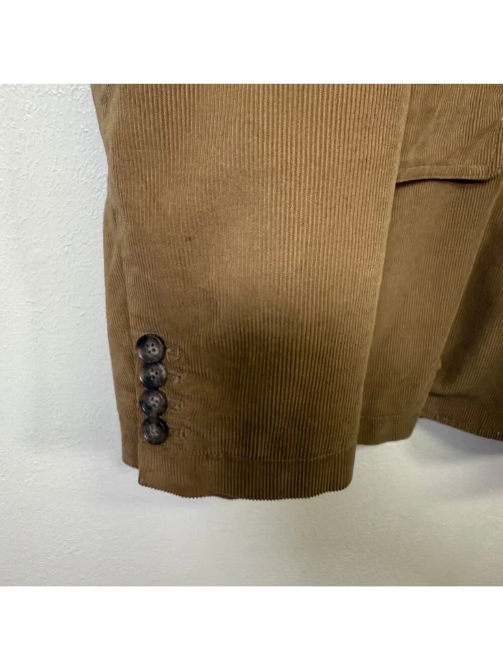 J Crew Mens Blazer Brown Corduroy 3 Button Sport Coat Jacket Academia Size XL